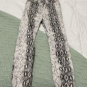 Snakeskin jeans